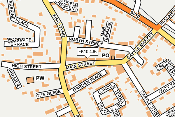 FK10 4JB map - OS OpenMap – Local (Ordnance Survey)