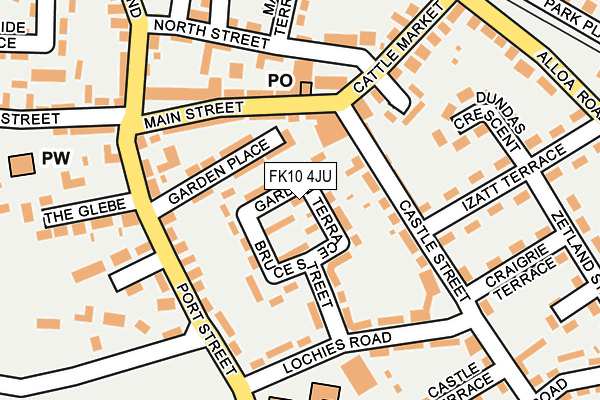 FK10 4JU map - OS OpenMap – Local (Ordnance Survey)