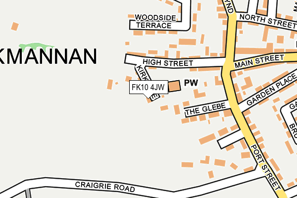 FK10 4JW map - OS OpenMap – Local (Ordnance Survey)