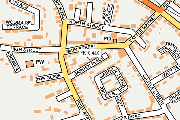 FK10 4JX map - OS OpenMap – Local (Ordnance Survey)