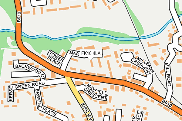 FK10 4LA map - OS OpenMap – Local (Ordnance Survey)