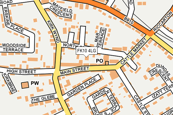 FK10 4LG map - OS OpenMap – Local (Ordnance Survey)