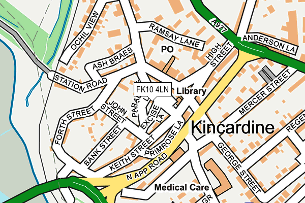 FK10 4LN map - OS OpenMap – Local (Ordnance Survey)