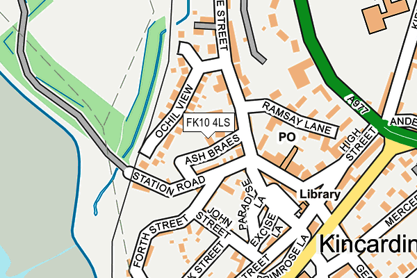 FK10 4LS map - OS OpenMap – Local (Ordnance Survey)