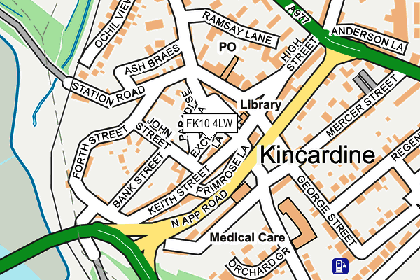 FK10 4LW map - OS OpenMap – Local (Ordnance Survey)