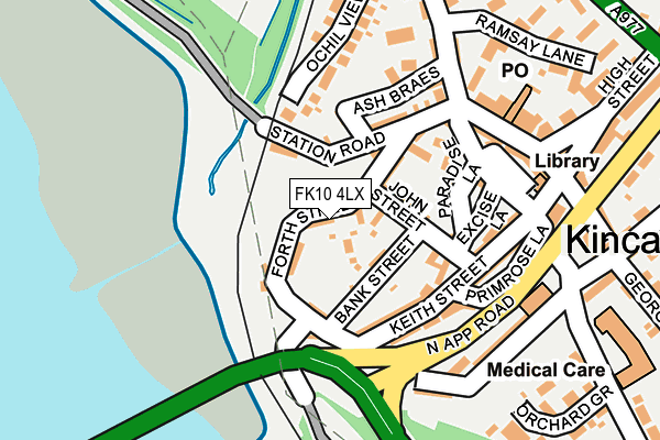 FK10 4LX map - OS OpenMap – Local (Ordnance Survey)