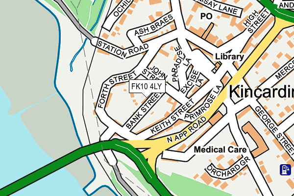 FK10 4LY map - OS OpenMap – Local (Ordnance Survey)