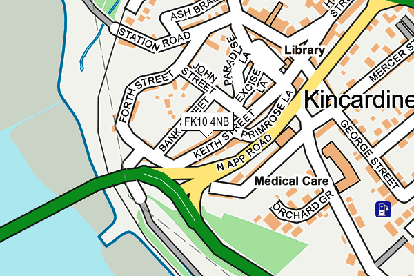 FK10 4NB map - OS OpenMap – Local (Ordnance Survey)