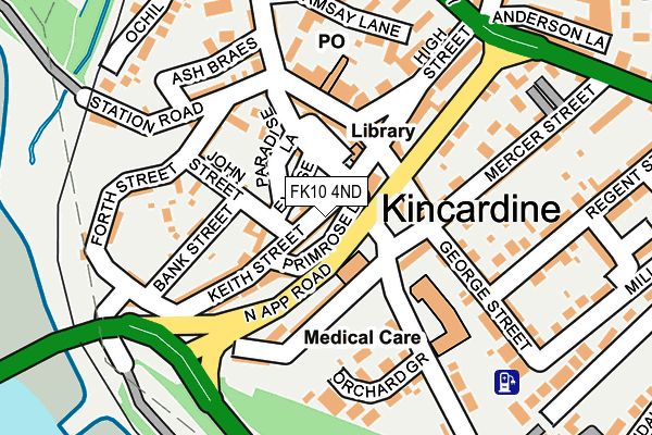 FK10 4ND map - OS OpenMap – Local (Ordnance Survey)