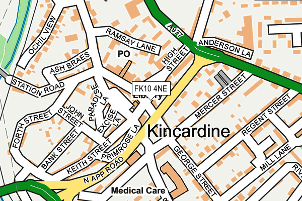 FK10 4NE map - OS OpenMap – Local (Ordnance Survey)