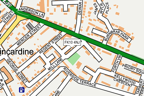FK10 4NJ map - OS OpenMap – Local (Ordnance Survey)
