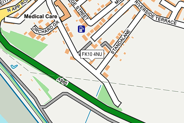 FK10 4NU map - OS OpenMap – Local (Ordnance Survey)