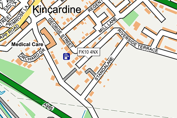 FK10 4NX map - OS OpenMap – Local (Ordnance Survey)