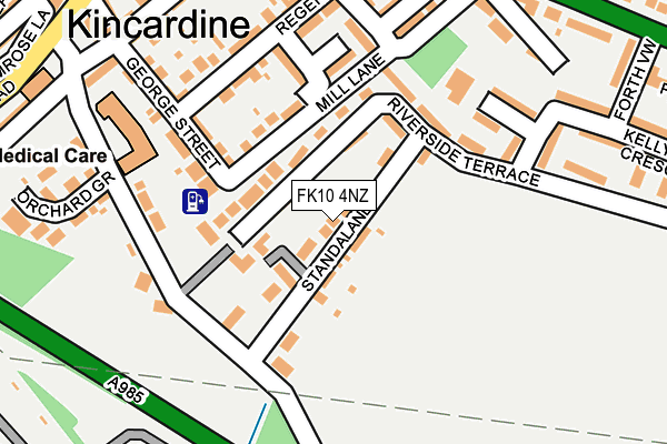 FK10 4NZ map - OS OpenMap – Local (Ordnance Survey)