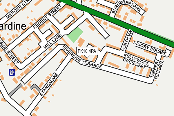 FK10 4PA map - OS OpenMap – Local (Ordnance Survey)