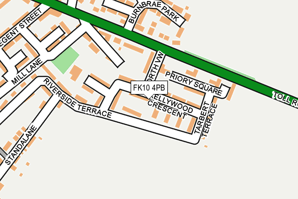 FK10 4PB map - OS OpenMap – Local (Ordnance Survey)