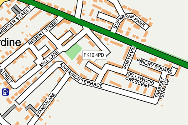 FK10 4PD map - OS OpenMap – Local (Ordnance Survey)