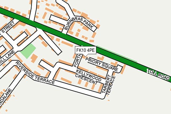 FK10 4PE map - OS OpenMap – Local (Ordnance Survey)