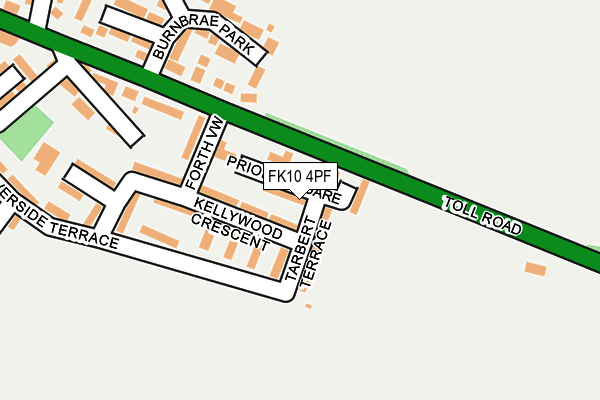 FK10 4PF map - OS OpenMap – Local (Ordnance Survey)