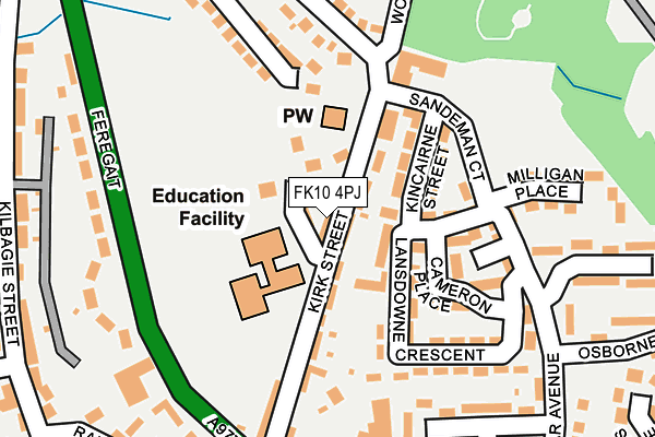 FK10 4PJ map - OS OpenMap – Local (Ordnance Survey)