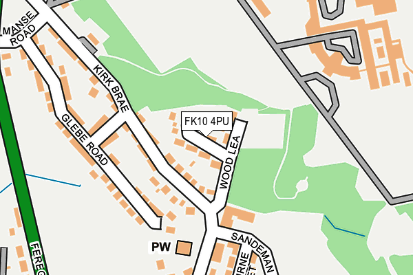 FK10 4PU map - OS OpenMap – Local (Ordnance Survey)