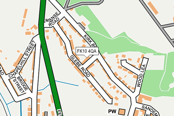 FK10 4QA map - OS OpenMap – Local (Ordnance Survey)