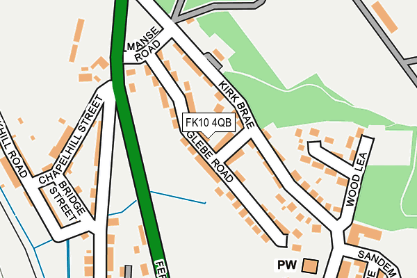 FK10 4QB map - OS OpenMap – Local (Ordnance Survey)