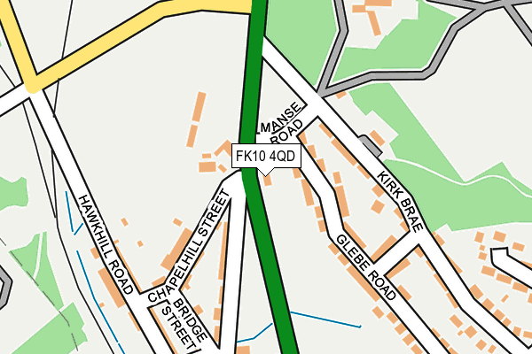 FK10 4QD map - OS OpenMap – Local (Ordnance Survey)