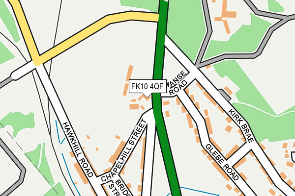 FK10 4QF map - OS OpenMap – Local (Ordnance Survey)
