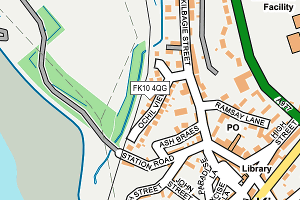 FK10 4QG map - OS OpenMap – Local (Ordnance Survey)