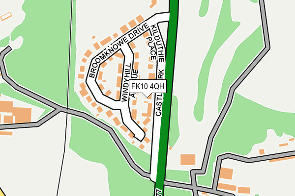 FK10 4QH map - OS OpenMap – Local (Ordnance Survey)