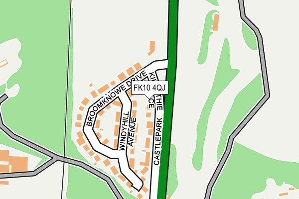 FK10 4QJ map - OS OpenMap – Local (Ordnance Survey)