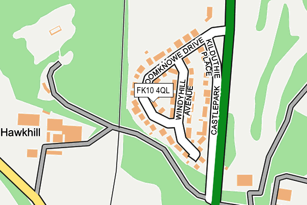 FK10 4QL map - OS OpenMap – Local (Ordnance Survey)