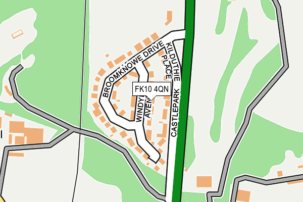 FK10 4QN map - OS OpenMap – Local (Ordnance Survey)