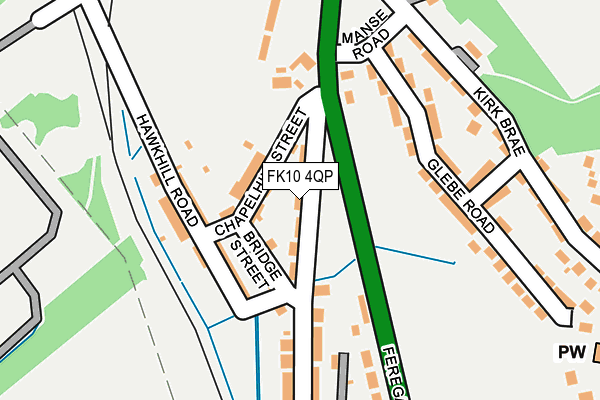 FK10 4QP map - OS OpenMap – Local (Ordnance Survey)