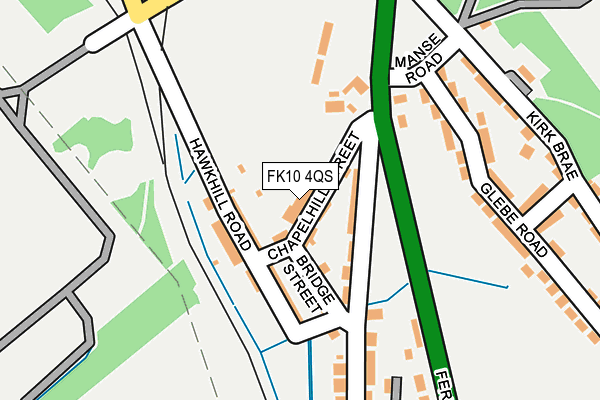 FK10 4QS map - OS OpenMap – Local (Ordnance Survey)