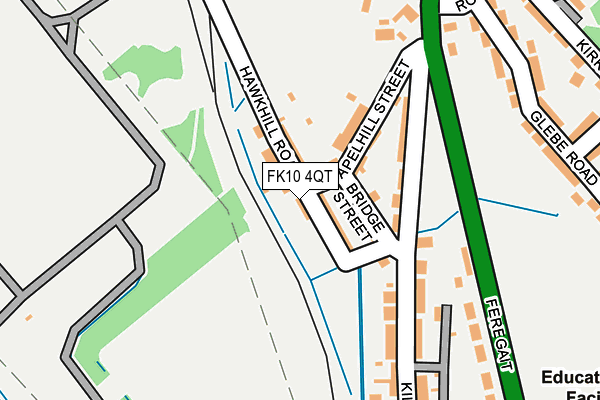 FK10 4QT map - OS OpenMap – Local (Ordnance Survey)