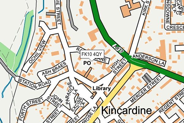 FK10 4QY map - OS OpenMap – Local (Ordnance Survey)