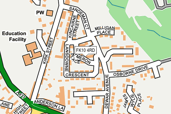 FK10 4RD map - OS OpenMap – Local (Ordnance Survey)
