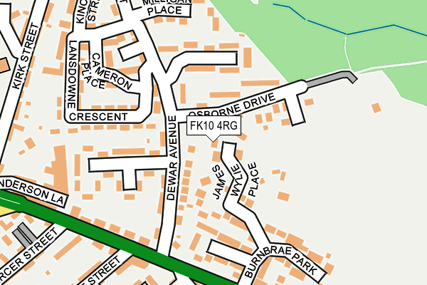 FK10 4RG map - OS OpenMap – Local (Ordnance Survey)