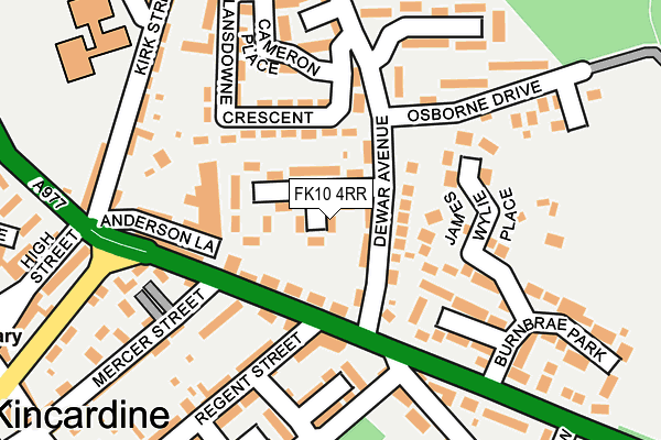 FK10 4RR map - OS OpenMap – Local (Ordnance Survey)