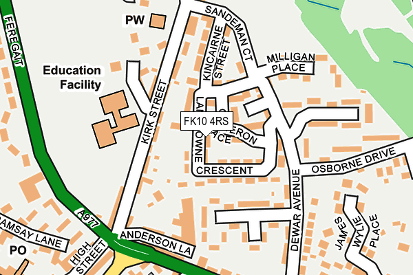FK10 4RS map - OS OpenMap – Local (Ordnance Survey)