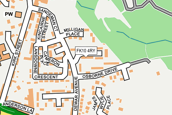 FK10 4RY map - OS OpenMap – Local (Ordnance Survey)