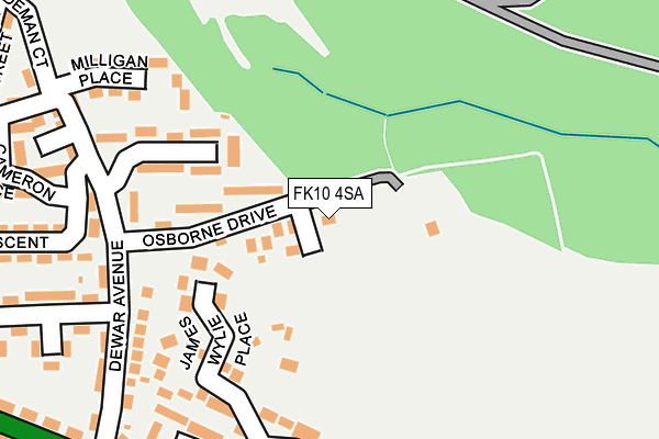 FK10 4SA map - OS OpenMap – Local (Ordnance Survey)