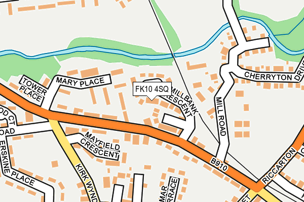FK10 4SQ map - OS OpenMap – Local (Ordnance Survey)
