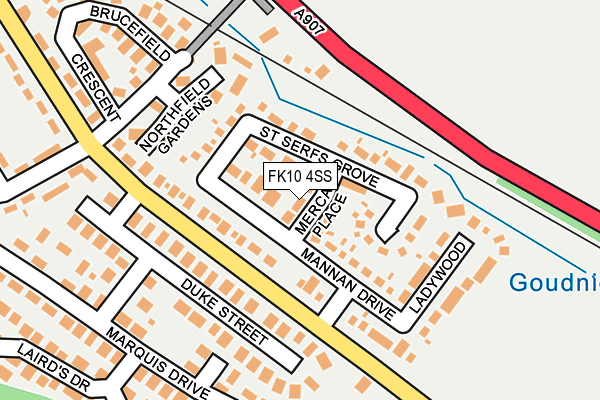 FK10 4SS map - OS OpenMap – Local (Ordnance Survey)