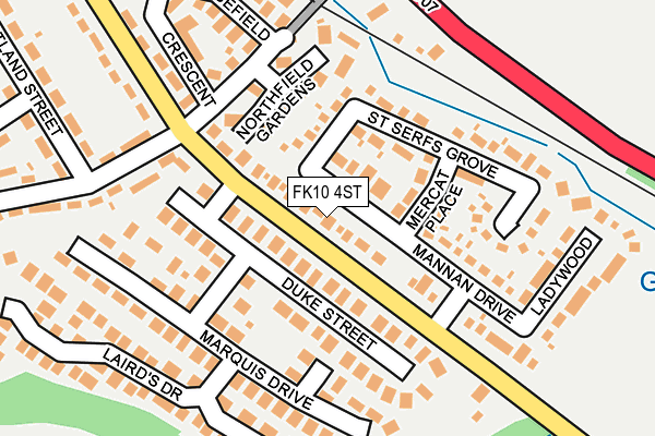 FK10 4ST map - OS OpenMap – Local (Ordnance Survey)