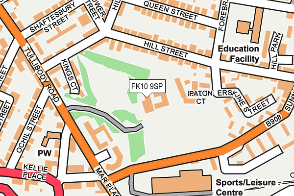 FK10 9SP map - OS OpenMap – Local (Ordnance Survey)