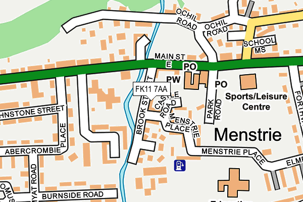 FK11 7AA map - OS OpenMap – Local (Ordnance Survey)