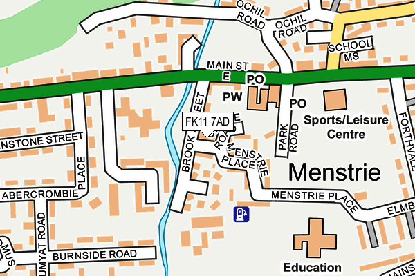 FK11 7AD map - OS OpenMap – Local (Ordnance Survey)